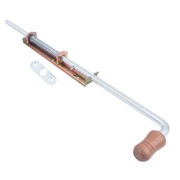 КРАН ПРУЖИННЫЙ 400 мм УЗКИЙ КРАН ГАРАЖНАЯ ЗАЩЕЛКА ОЦИНКОВАННАЯ