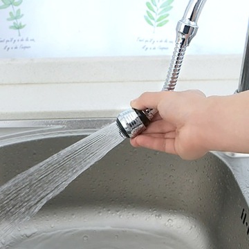 Perlator 2 funkcyjny giętki chrom czarny długi