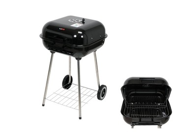 УГОЛЬНЫЙ ГРИЛЬ С КРЫШКОЙ И РЕШЕТКОЙ 45x40см