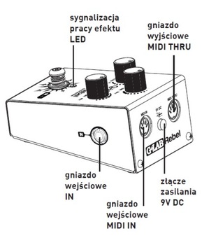 Гитарный эффект GLAB Rebel Spectral Verb SV-1, новый