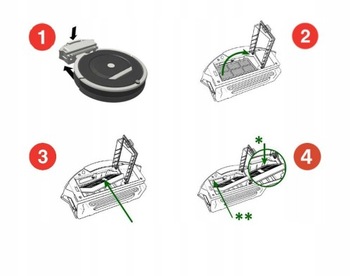 HEPA-фильтр 5 шт. Irobot Roomba 800 900 960 975