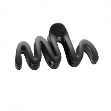 ШАПКА ДЛЯ ВОЛОС ДЕКОРАТИВНАЯ БОЛЬШАЯ ПРЯЖКА ЗАЖИМ ЭЛЕГАНТНЫЙ ЧЕРНЫЙ УКРАШЕНИЕ