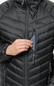 MĘSKA KURTKA PUCHOWA JACK WOLFSKIN ZIMOWA PERTEX KACZY PUCH 700 M