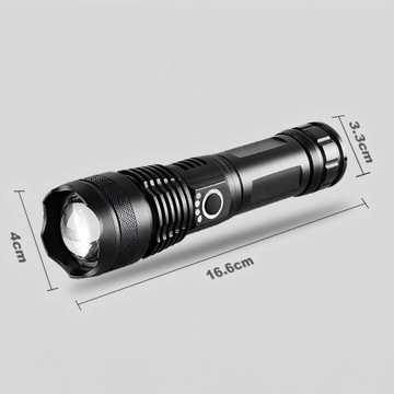 ВОЕННЫЙ ТАКТИЧЕСКИЙ ФОНАРЬ МОЩНЫЙ СВЕТОДИОДНЫЙ ПОИСК ЗУМА