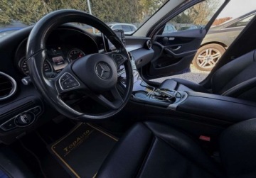 Mercedes Klasa C W205 Limuzyna 200 184KM 2015 Mercedes-Benz Klasa C lift AUTOMAT SKORY 184KM LED perfekcyjny navi, zdjęcie 17