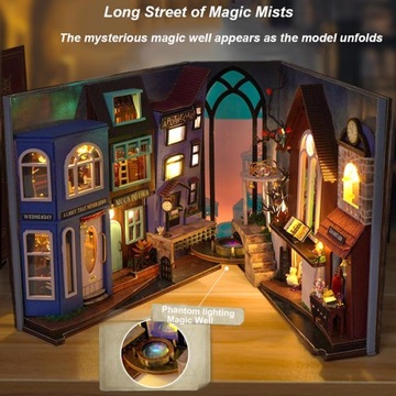 TC24 DIY Миниатюрный дом 3D-пазл Модель подставки для книг для подарка на день рождения