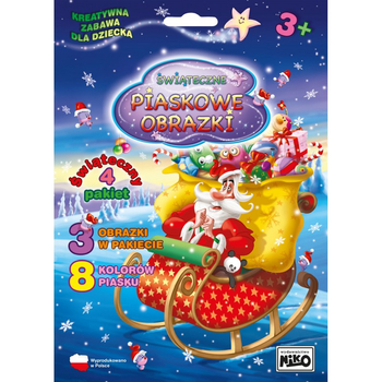 Piaskowe obrazki ŚWIĄTECZNE malowanie piaskiem