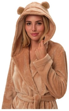 Хендерсон Женский платье заправки коричневое капюшон с ушами Fiora m