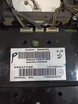 CADILLAC CTS II 2007-2014 PANEL KLIMATIZACE AUTORÁDIO CENTRÁLNÍ