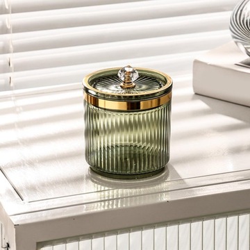 Makijaż Wacik Ball Holder Słoik z pokrywką do