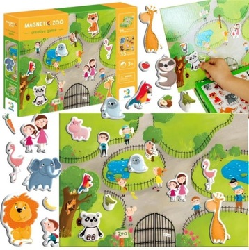 Gra magnetyczna zoo