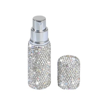 5ml 10ml Portable Perfume Spray Bottle Rhinestone Inlaid Refillable
