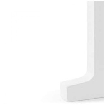 Деревянная БУКВА Т, белая отделка, буква ДЕКОРАЦИЯ