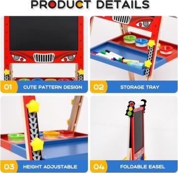 Доска для сухого стирания, детский мольберт, магнитный мел размера XXL.