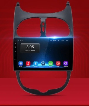 Радио PEUGEOT 206 ANDROID 12 GPS WiFi PL