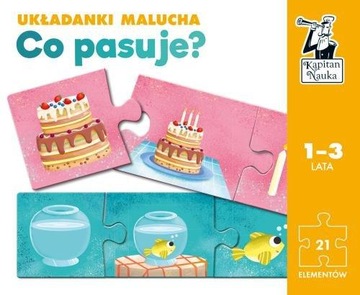 układanki malucha CO PASUJE? 1-3 lat