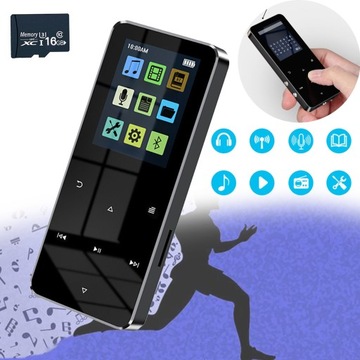 ODTWARZACZ MP3 BLUETOOTH, OBSŁUGUJE KARTĘ SD DO 128 GB, KOLOROWY EKRAN TFT
