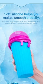 500ml Slushie Maker Cup Diy Frozen Squeeze Magic