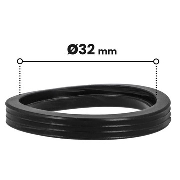 5x Uszczelka WARGOWA Rur KANALIZACJI 32 mm Gumowa Pierścień Uszczelniający