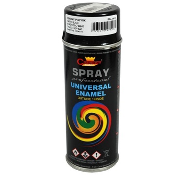 Spray Champion RAL 9017 CZARNY POŁYSK 400ml