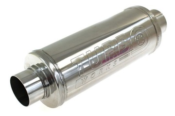 TŁUMIK ŚRODKOWY 2,25'' 57mm 450mm SPORTOWY PRZELOTOWY TURBOWORKS