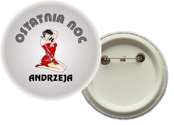 WIECZÓR KAWALERSKI BUTTON PRZYPINKI śr. 58mm