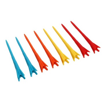 8 шт. футболки для гольфа нескольких цветов с 4 зубьями