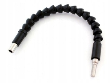 PRZEDŁUŻKA ELASTYCZNA DO BITÓW WIERTARKI WKRĘTARKI CZARNA