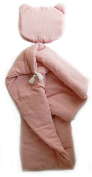 pościel niemowlęca MIŚ muślin organiczny 55x65 2el