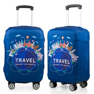 Pokrowiec ochronny na walizkę etui Travel Granatowy L POSH