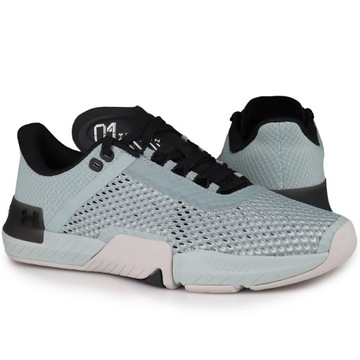 Buty męskie, sportowe Under Armour TRIBASE REIGN 4 GREY BLUE SIŁOWNIA