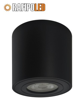 OPRAWA NATYNKOWA HALOGENOWA LED SUFITOWA GU10 TUBA CZARNA RAFIPOLED