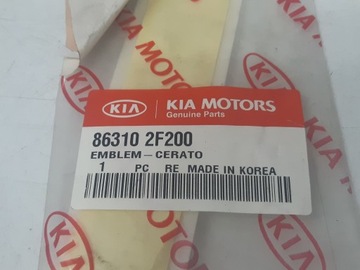 KIA CERATO FACELIFT ZNAK LOGO KRYT KUFRU