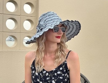 ШЛЯПА ПЛЯЖНАЯ ЖЕНСКАЯ, СИНЯЯ