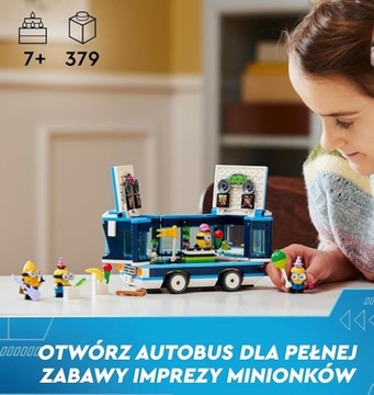 Klocki Lego Minionki Despicable Me 4 Imprezowy autobus minionków