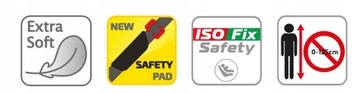 SafeUp Fix Comfort XL 22-36 Красный Стойка Heyner