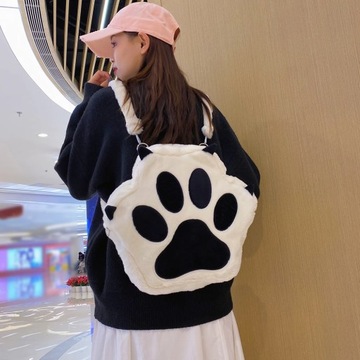 Women Plush Crossbody Bag Kawaii Furry Shoulder Ba