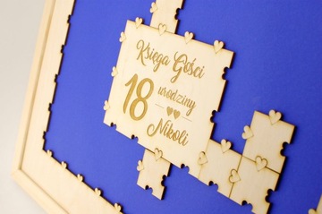 Рамка для гостевой книги – пазл, свадебный пазл