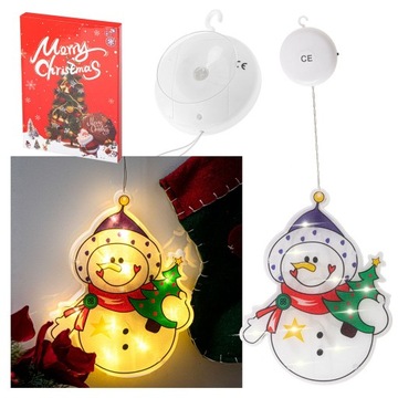 LAMPKI LED WISZĄCA DEKORACJA ŚWIĄTECZNA BAŁWAN