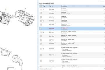 KROUŽEK VÝZTUHA ŘÍDÍCÍ VOLVO XC60 31334645 2.4L DIESEL 120KW 2011
