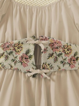 BEŻOWY PASEK W RÓŻE WIĄZANY KOKARDKI SHEIN 152