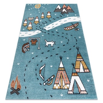 DYWAN DZIECIĘCY FUN 80x150 cm INDIAŃSKI #O313