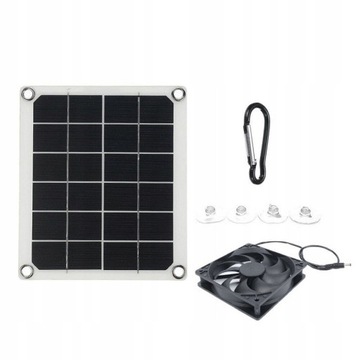 40W 12V Mini Ventilator Solar Exhaust Fan 6 Inch