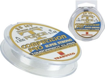 Wytrzymała żyłka przyponowa Trabucco Competition Pro 0,16 mm 25 metrów