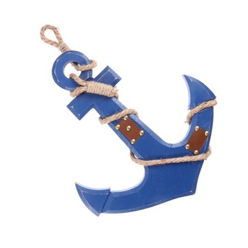 Ozdoby do domu Kotwica drewniana Decor Home Nautical