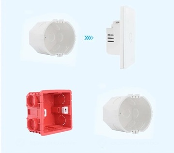 ВЫКЛЮЧАТЕЛЬ СТЕКЛЯННЫЙ WIFI ВЫКЛЮЧАТЕЛЬ СВЕТА, БЕЛЫЙ ОДИНОЧНЫЙ TUYA SMART FI60