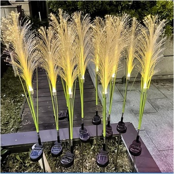 СОЛНЕЧНАЯ СВЕТОДИОДНАЯ САДОВАЯ ЛАМПА, ПАМПАССНАЯ ТРАВА, СВЕТЯЩИЙСЯ ФАКЕЛ