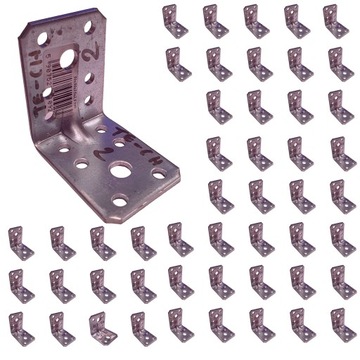 Kątownik stal 3,5 cm x 5 cm dł. 5 cm grubość 2,5 mm - 50 sztuk