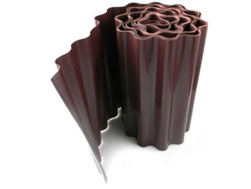 Obrzeże trawnikowe plastikowe 20cm 9m brązowe 403