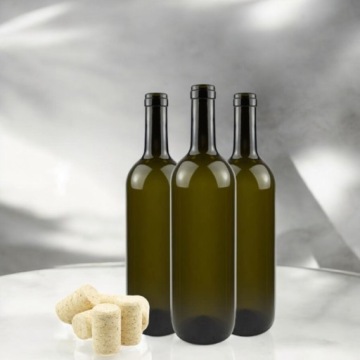 10X ВИННЫЕ БУТЫЛКИ 0,75 Л + ПРОБКА - 3 ЦВЕТА